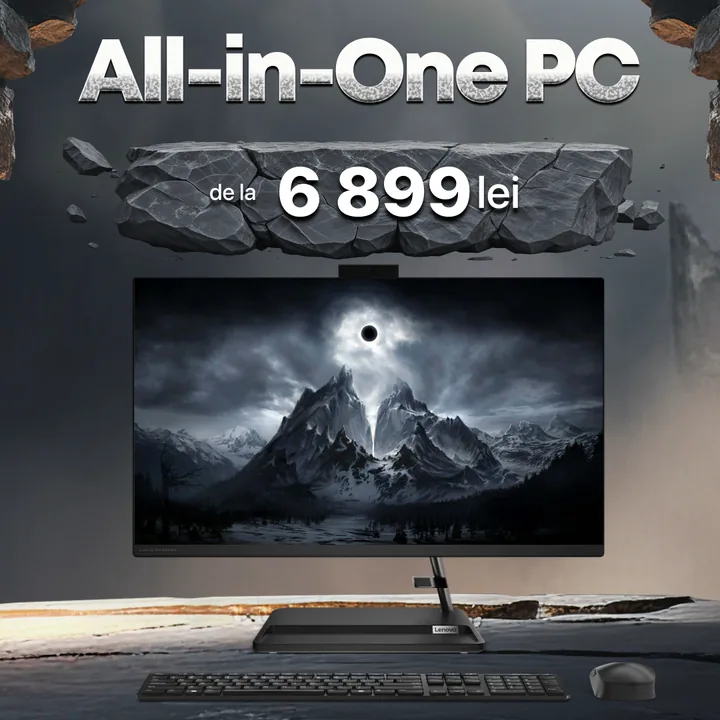 XSale, stil „piatră” — două slide-uri — All-in-One de la 6 899 lei