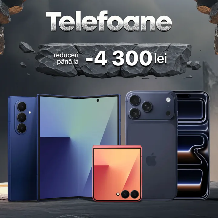 XSale, stil „piatră” — două slide-uri — Telefoane −4 300 lei
